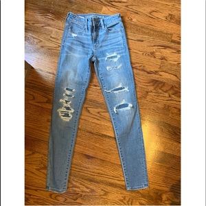 3 pairs of american eagle jeans size 00